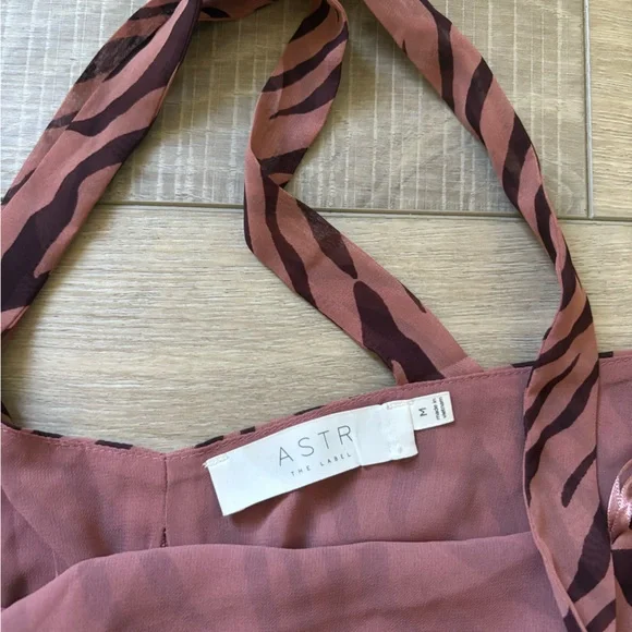 ASTR The Label Mauve Zebra Print Tank Top - Picture 7 of 9